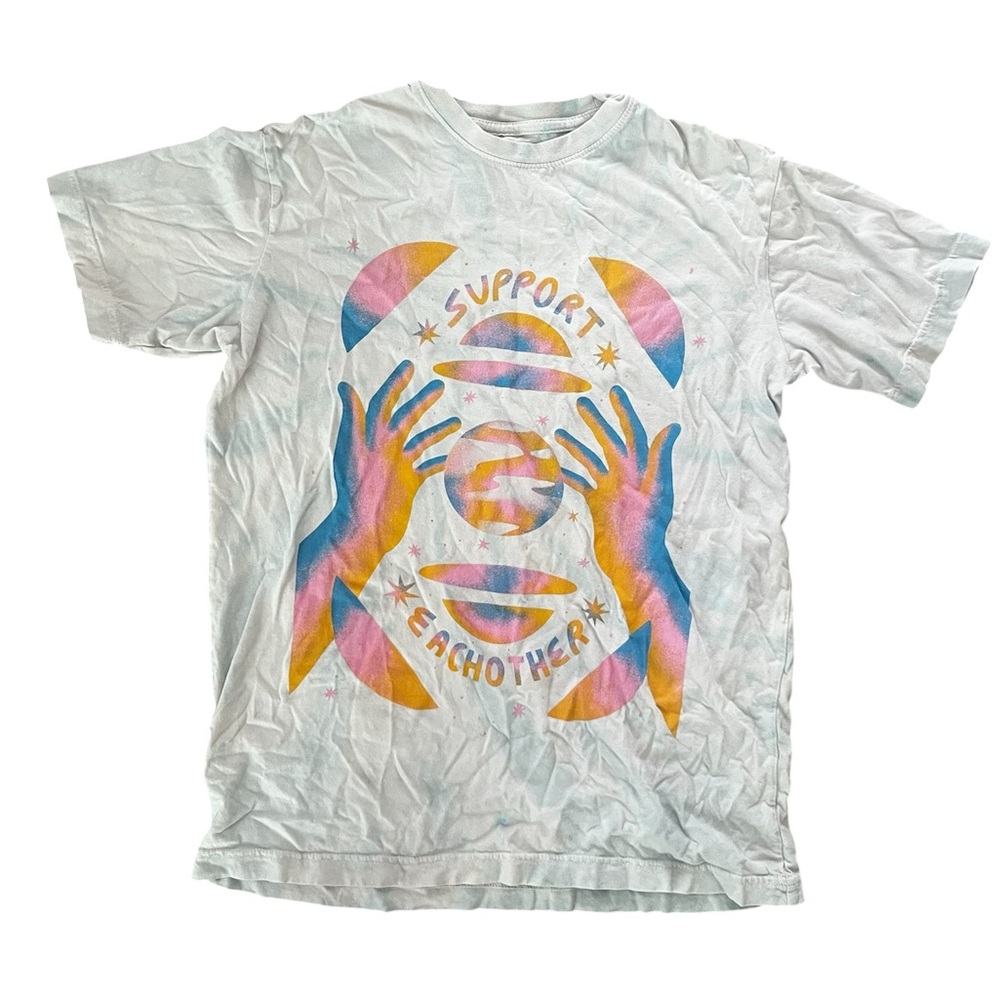 Support Each Other Graphic Tee - White